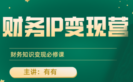 有有老师·财务IP变现营，财务知识变现必修课-聚业
