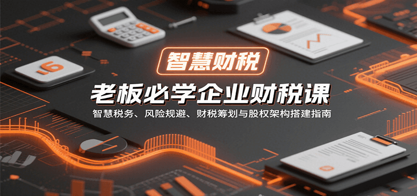 老板必学企业财税课：智慧税务、风险规避、财税筹划与股权架构搭建指南-聚业