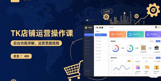 TK店铺运营实操课：后台功能详解，商品上架流程，运营思路拆解-聚业