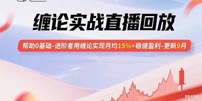 缠论实战直播回放：帮助0基础-进阶者用缠论实现月均15%+稳健盈利-更新9月-聚业