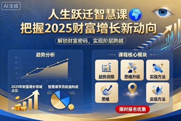 人生跃迁智慧课，把据2025财富增长新动向-聚业