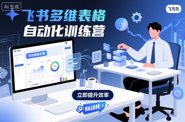 飞书多维表格自动化训练营，手把手教你告别重复处理，用多维表格开启高效办公新模式-聚业