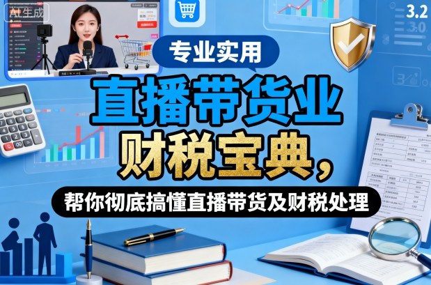直播带货业财税宝典，帮你彻底搞懂直播带货及财税处理-聚业