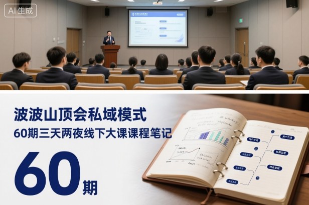 波波山顶会私域模式60期三天两夜线下大课课程笔记(文档)-聚业