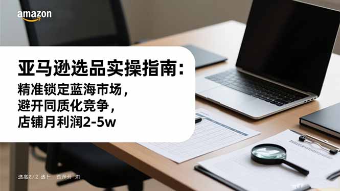 亚马逊选品实操指南：精准锁定蓝海市场，避开同质化竞争，店铺月利润2-5w-聚业