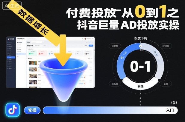 ​​‌‬‌‍⁤⁣​​⁤⁢​⁤​‍‬‬​⁤⁣‍‬⁤​⁡​⁣⁡‌‍​⁤⁣‍⁣​‌⁢⁢⁡‍⁣⁡​付费投放从0到1之抖音巨量AD投放实操-聚业