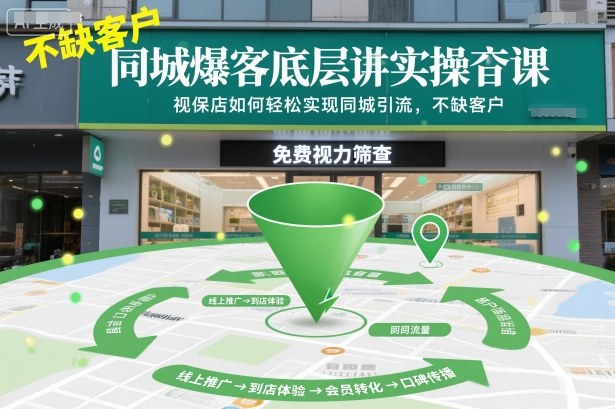 同城爆客底层实操课，视保店如何轻松实现同城引流，不缺客户！-聚业