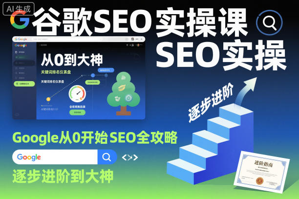 谷歌SEO实操课，Google从0开始SEO全攻略，逐步进阶到大神-聚业