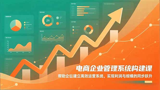 电商企业管理系统构建课：帮助企业建立高效运营系统，实现利润与规模的同步跃升-聚业