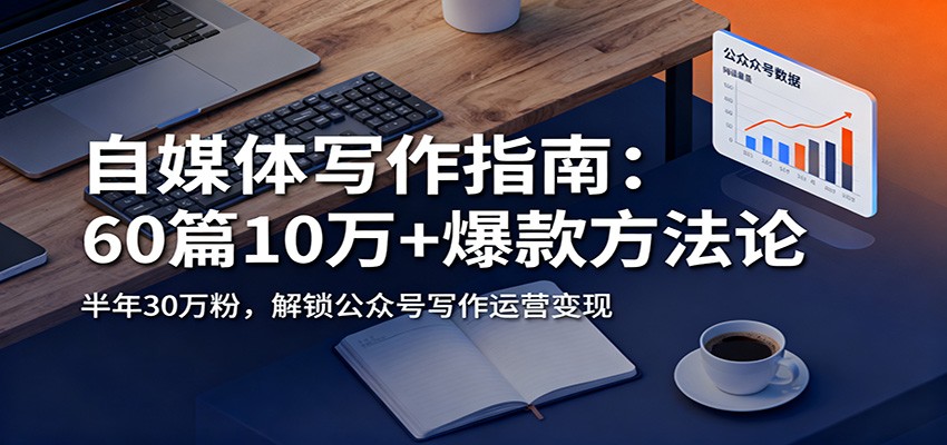 自媒体写作指南：60篇10万+爆款方法论，半年30万粉，解锁公众号写作运营变现-聚业