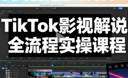 凌帧·TikTok影视解说全流程实操-聚业