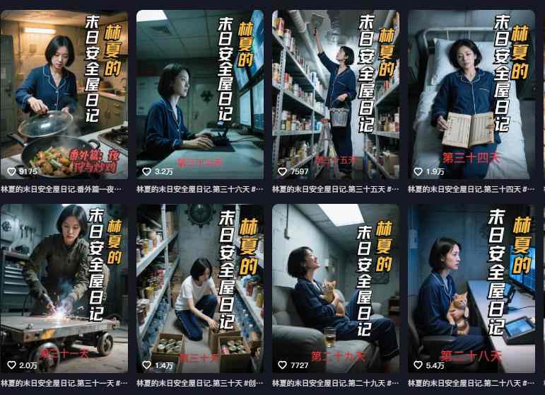 图片[2]-十个作品涨粉近20W！用AI制作末日安全日记连载，日入4位数，评论区爆肝求更新(附详细步骤)-聚业