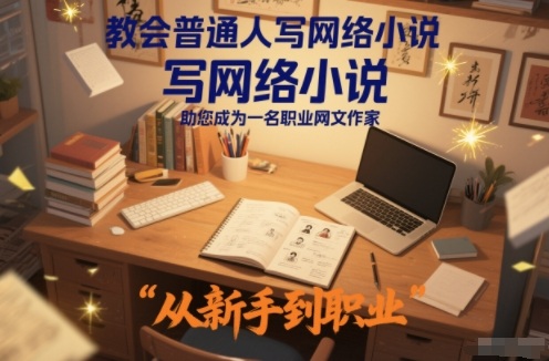 教会普通人写网络小说,助您成为一名职业网文作家-聚业
