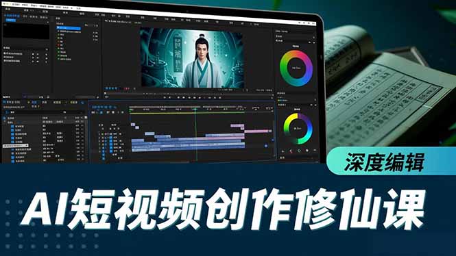 AI短视频创作修仙课,从炼气到金仙、爆款复刻、深度编辑,掌握全栈AI能力-聚业