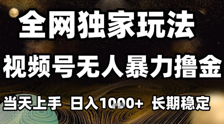 年底最新独家视频号无人直播撸礼物，小白也能轻松日入1k+，长期稳定，可批量复制【揭秘】-聚业
