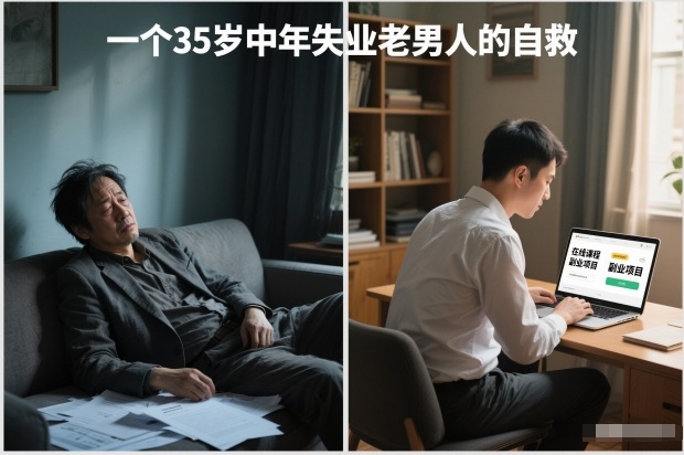 付费文章：一个35岁中年失业老男人的自救-聚业