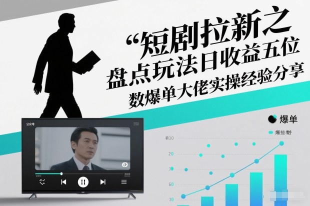 短剧拉新之盘点玩法日收益五位数爆单大佬实操经验分享-聚业