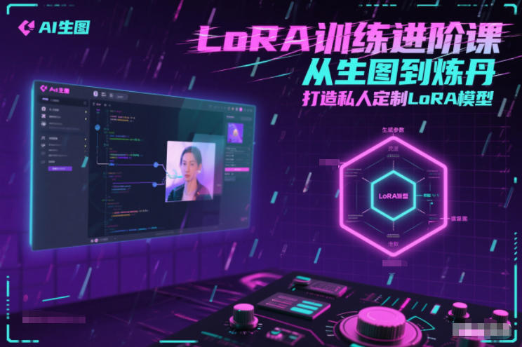 LoRA训练进阶课,从生图到炼丹,打造私人定制LoRA模型-聚业