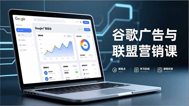 谷歌广告与联盟营销课,防关联注册、退款指南、流量追踪,全链路实战,月收益达5000美元+-聚业