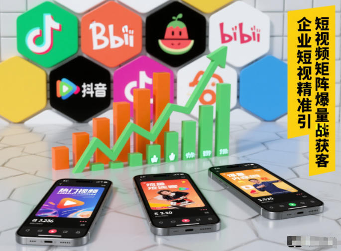 企业短视频精准引流矩阵获客,短视频矩阵爆量战法-聚业