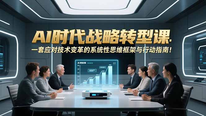AI时代战略转型课:一套应对技术变革的系统性思维框架与行动指南!-聚业