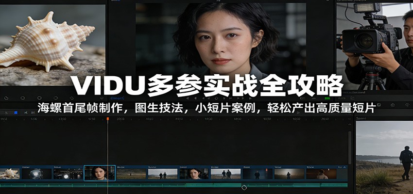 VIDU多参实战全攻略:海螺首尾帧制作,图生技法,小短片案例,轻松产出高质量短片-聚业