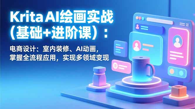 Krita AI绘画实战(基础+进阶课-聚业