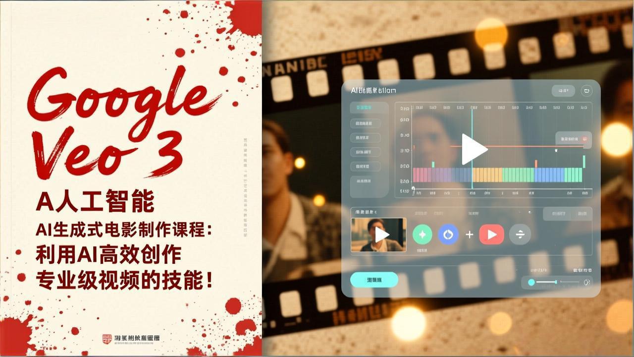 Google Veo 3人工智能AI生成式电影制作课程:利用AI高效创作专业级视频的技能!-聚业