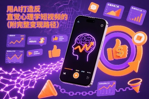 用AI打造“反直觉”心理学短视频的流量密码(附完整变现路径)-聚业