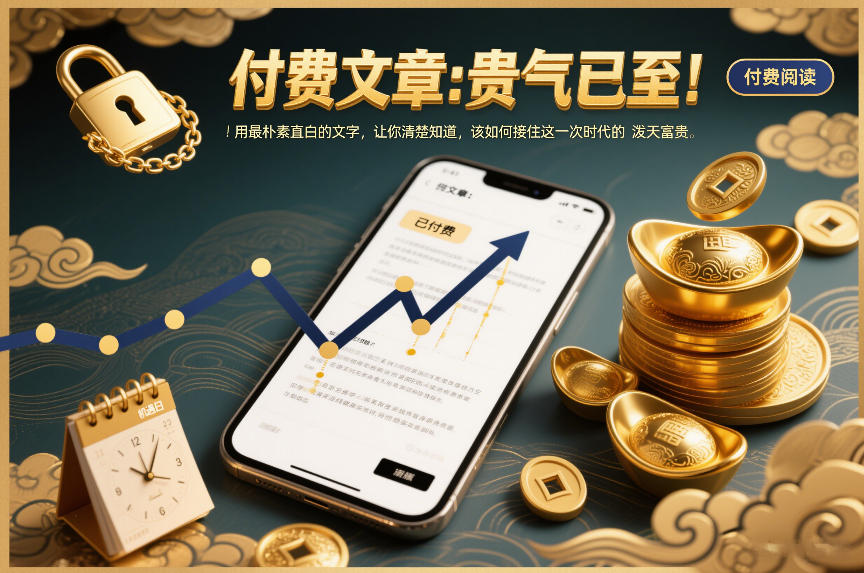 付费文章：贵气已至！用最朴素直白的文字，让你清楚知道，该如何接住这一次时代的泼天富贵-聚业