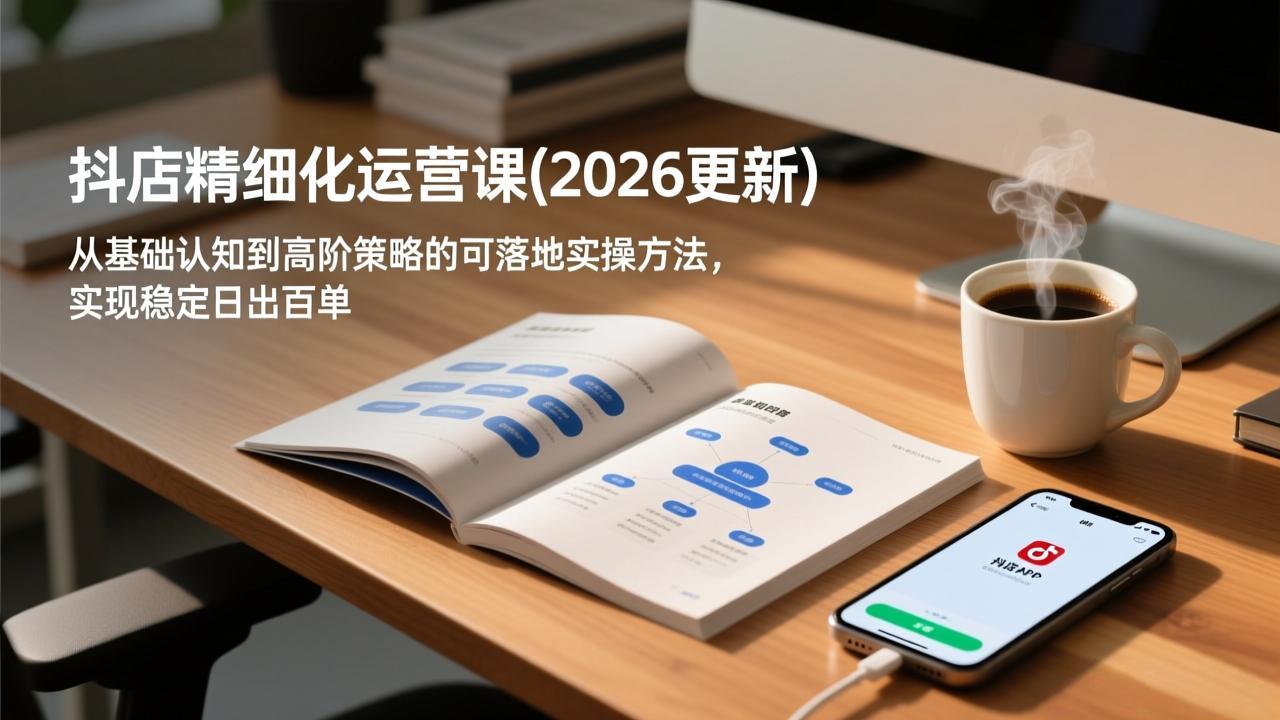 抖店精细化运营课(2026更新-聚业