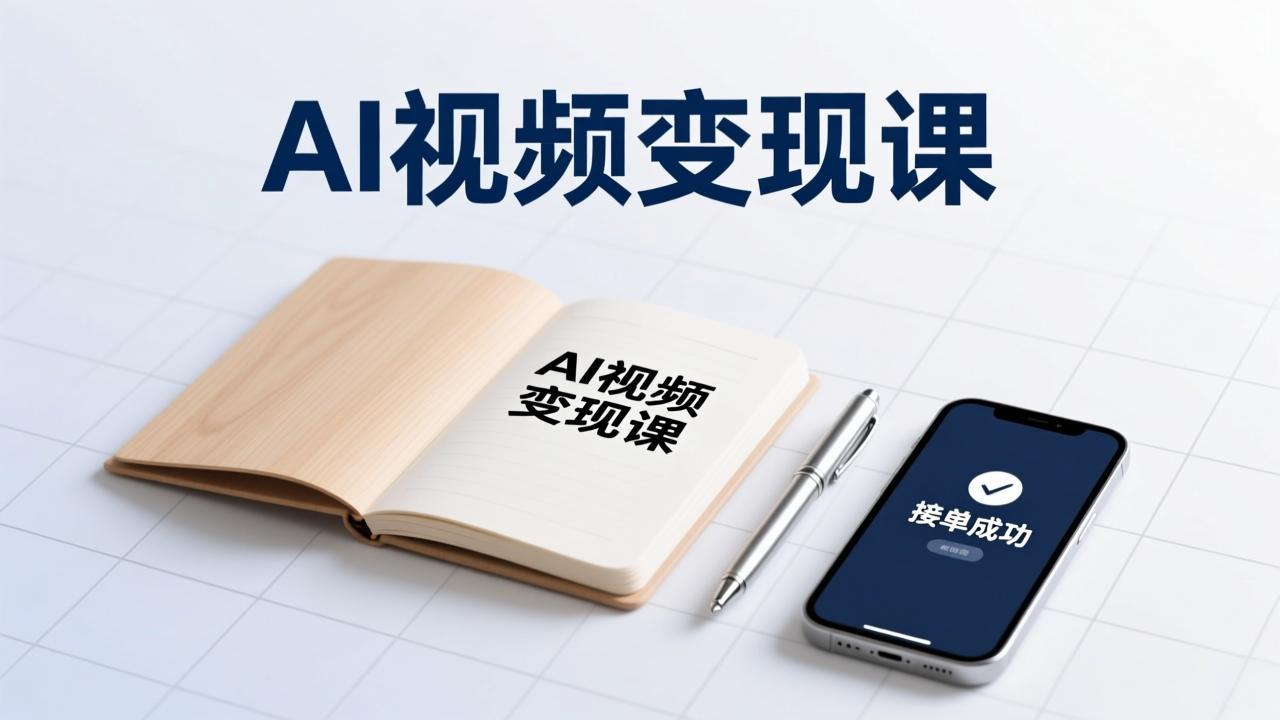AI视频变现课，学完即可创作短片、接商单，实现副业增收，单项目报价可达千元-聚业