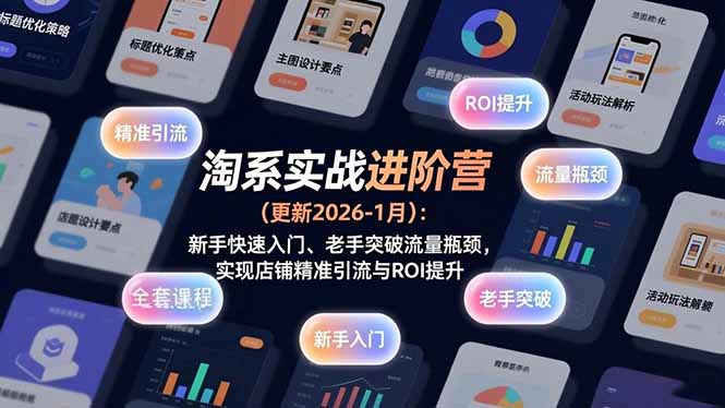 淘系实战进阶营(更新2026-1月-聚业