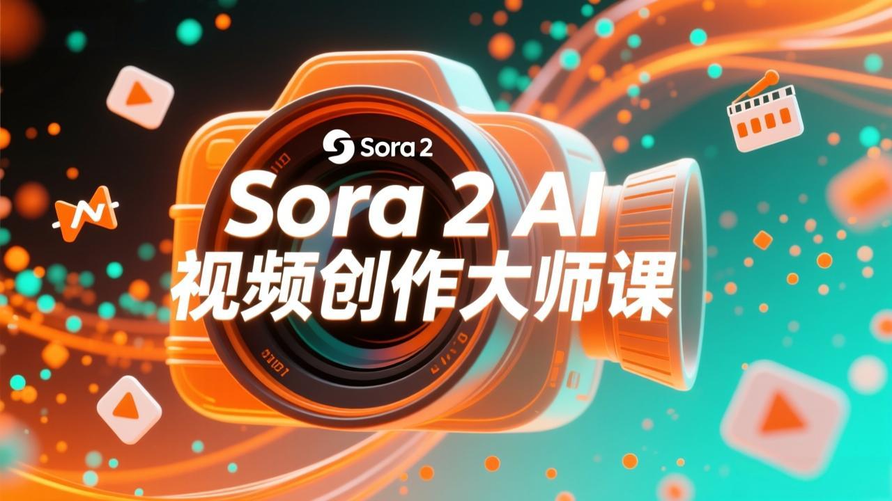 如何利用Sora 2创建流行AI人工智能视频大师班教程:掌握创作全流程,产出百万播放内容-聚业