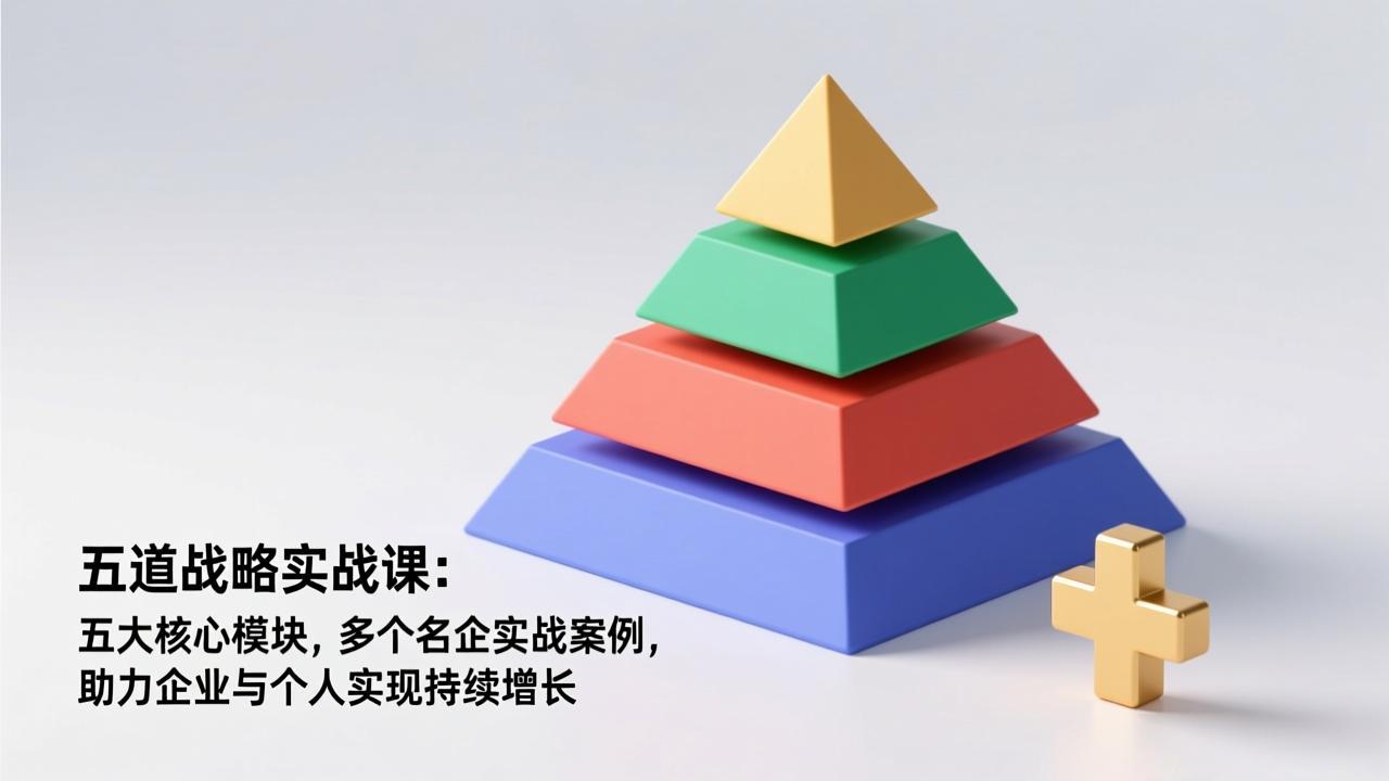 五道战略实战课：五大核心模块，多个名企实战案例，助力企业与个人实现持续增长-聚业