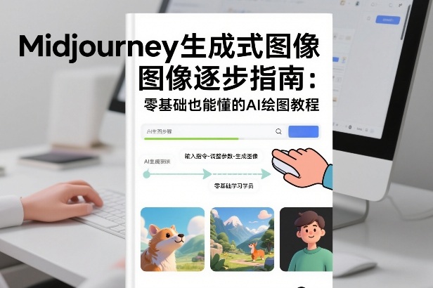 Midjourney生成式图像逐步指南：零基础也能懂的AI绘图教程-聚业