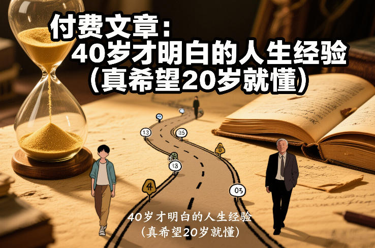 付费文章:40岁才明白的人生经验(真希望20岁就懂)-聚业