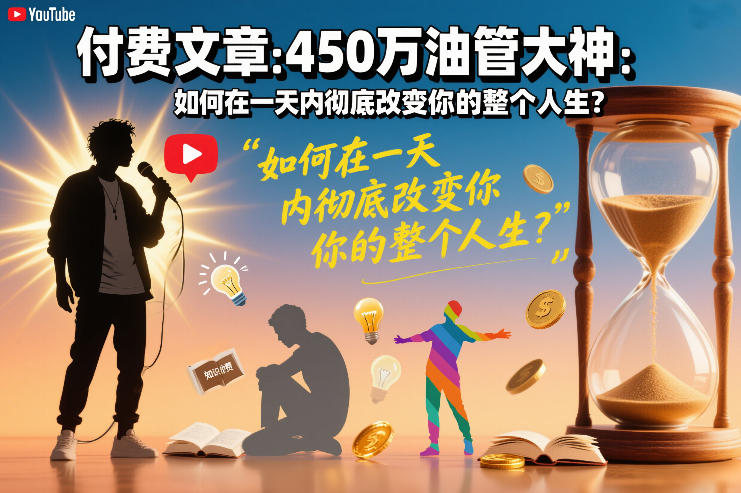 付费文章：450万油管大神：如何在一天内彻底改变你的整个人生？-聚业