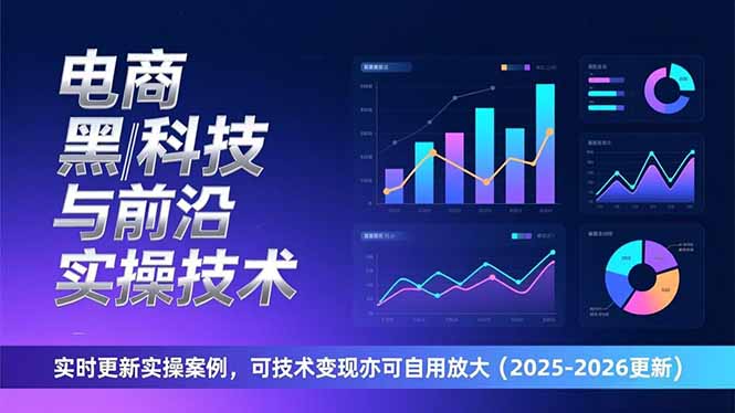 电商黑科技与前沿实操技术:实时更新实操案例,可技术变现亦可自用放大(2026更新-聚业