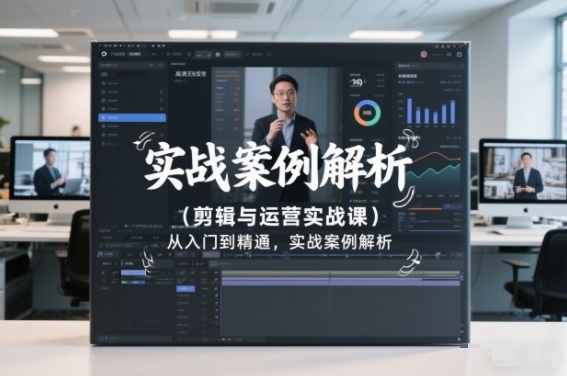 剪辑与运营实战课,从入门到精通,实战案例解析(更新2026)-聚业