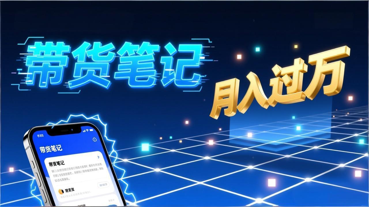 小红书爆款笔记带货实战：拆解封面标题正文全要素，手把手教你单篇笔记带货月入过万-聚业