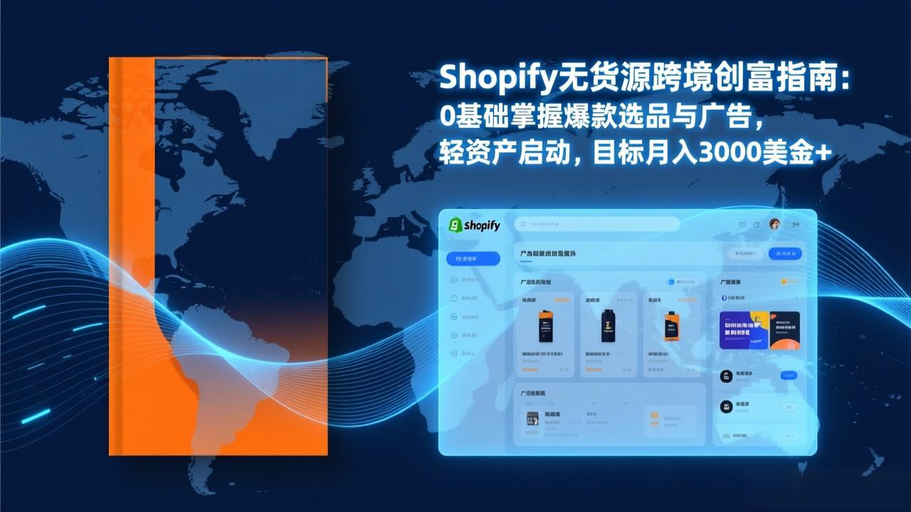 Shopify爆款打法实战:从选品到广告投放,复制爆款模型,驱动独立站月销售额破万刀-聚业