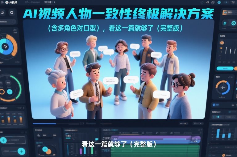 AI视频人物一致性终极解决方案(含多角色对口型),看这一篇就够了(完整版)-聚业