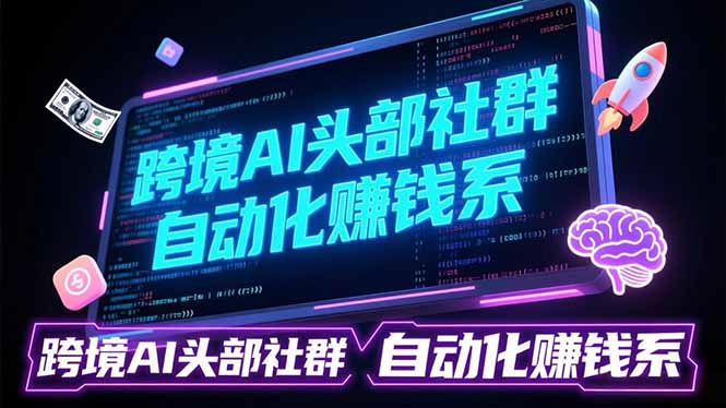 跨境AI头部社群前沿精选：聚焦可落地的AI实战经验，快速构建你的自动化赚钱系-聚业
