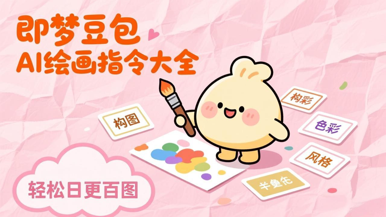 即梦豆包AI绘画指令大全：海量关键词库一键复制，出图效率提升10倍，轻松日更百图-聚业