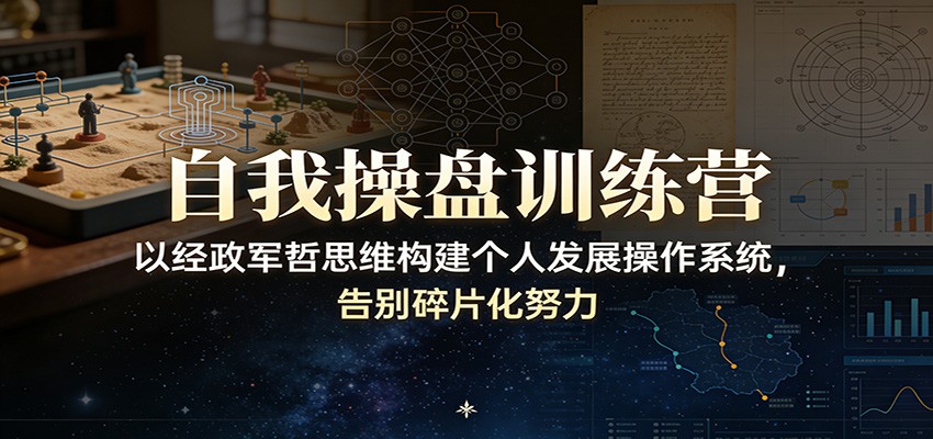 自我操盘训练营:以经政军哲思维构建个人发展操作系统,告别碎片化努力-聚业