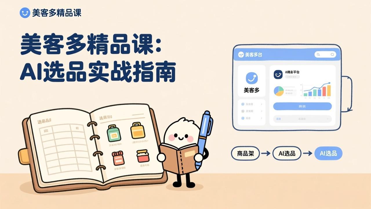 AI+美客多精品课,工具实操、数据选品、AI优化,新手也能快速上手,月入5000+美元-聚业