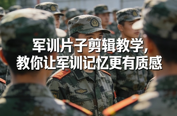 军训片子剪辑教学，教你让军训记忆更有质感-聚业