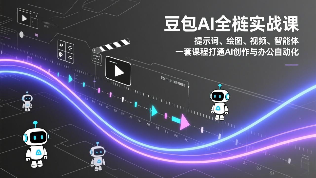 豆包AI全栈实战课:提示词、绘图、视频、智能体,一套课程打通AI创作与办公自动化-聚业
