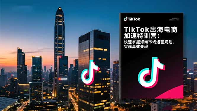 TikTok出海电商加速特训营-更新:快速掌握海外市场运营规则,实现高效变现-聚业
